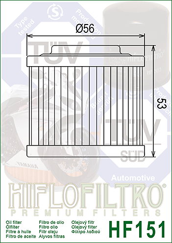 HiFlo öljynsuodatin HF151