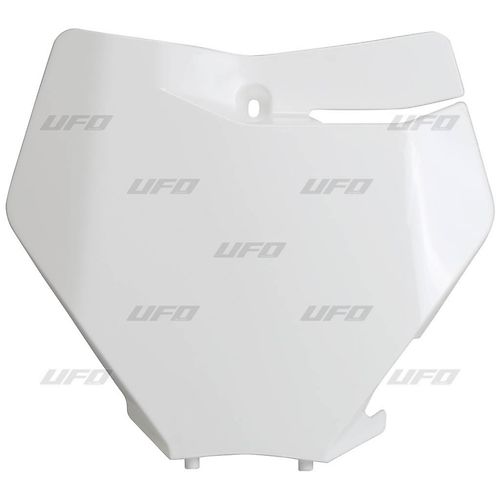 UFO Etunumerokilpi KTM125-450 SX/SXF 2019- Valkoinen 047 