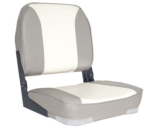 OS DELUXE FOLD DOWN SEAT UPHOLSTERED GREY/WHITE