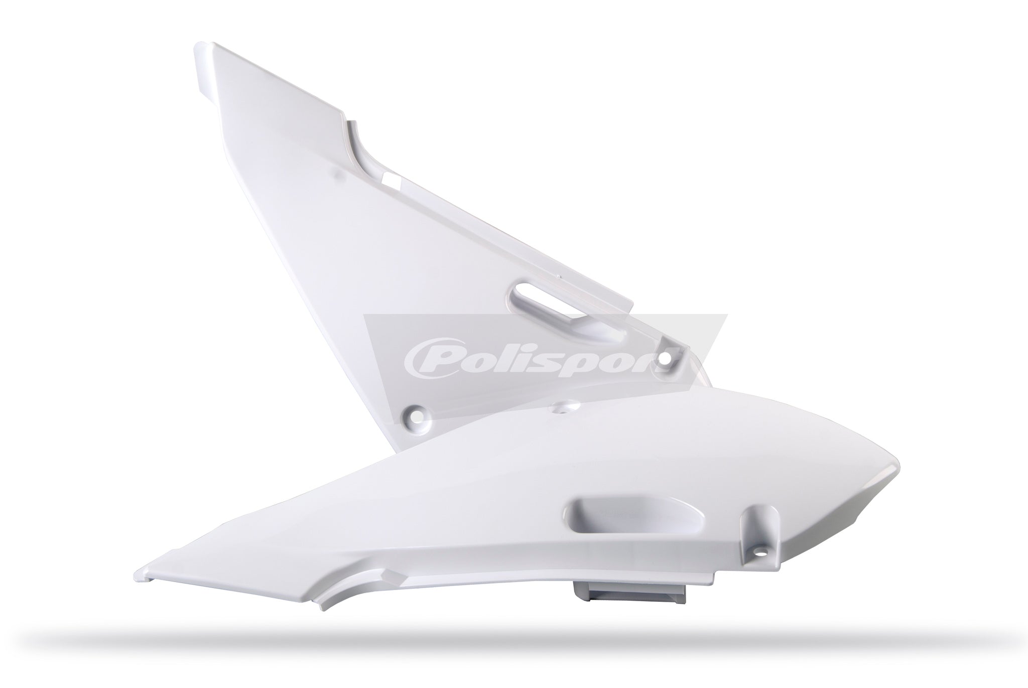 Polisport side panel KX65(00-->)KLX110(02-09)/RM65(03-05)/DR-Z110 white
