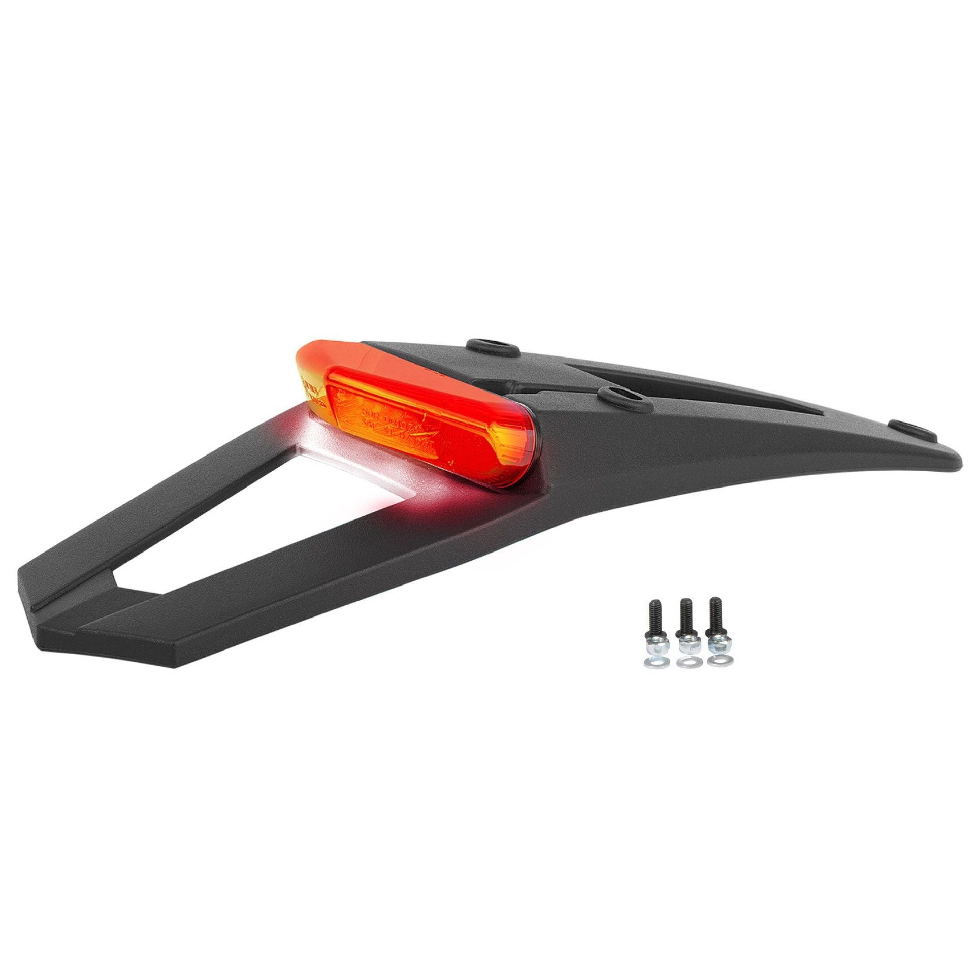 Polisport spoiler r.fender homol. led w/license plate light RSP 3.0 Black
