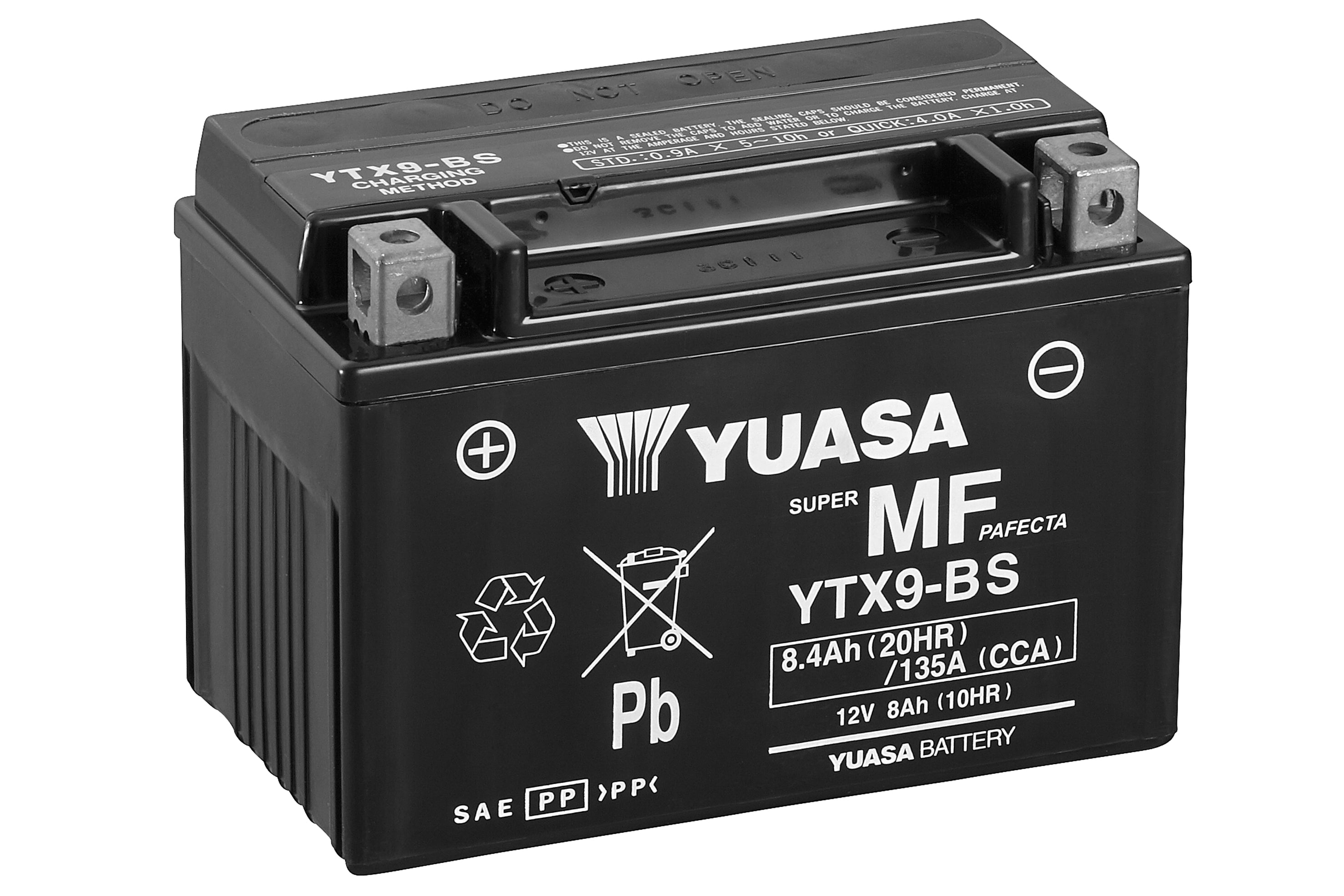 Yuasa akku,  YTX9(WC) hapotettu