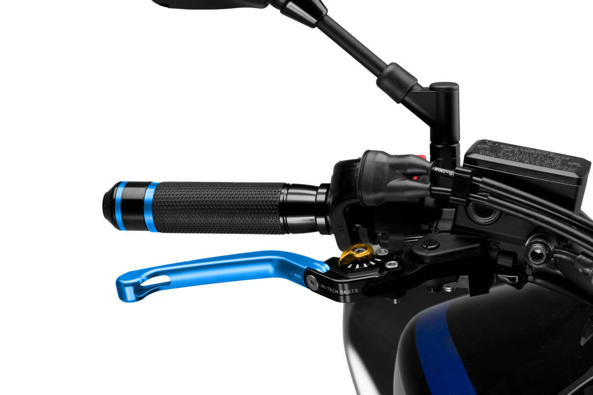 Puig Foldable Brake Lever 3.0. C/Blue Selector C/ Oro