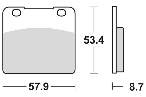 Sbs Jarrupalat Sintered Taakse