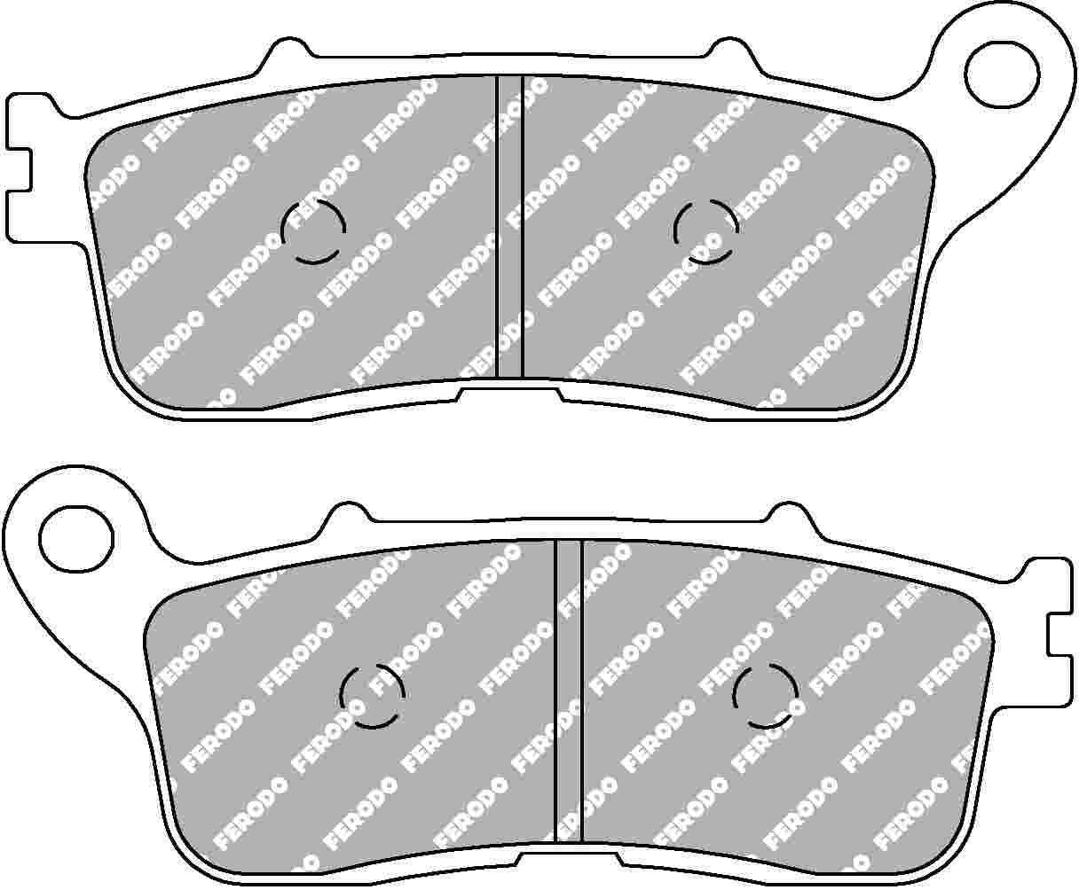 Ferodo jarrupalat Sinter Grip taakse: Honda VFR1200F