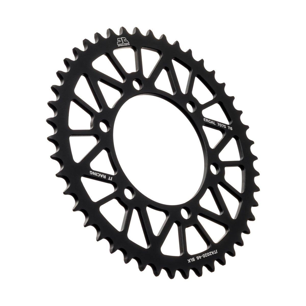 JT Takaratas Alumiini 7075 T6 JTA2020.48BLK Musta