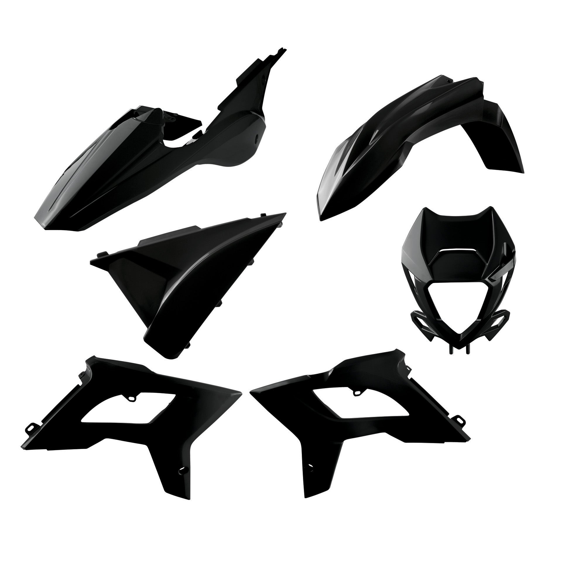 Polisport Plastic Kit Restyling BETA RR 2T/4T (18-19) BLACK