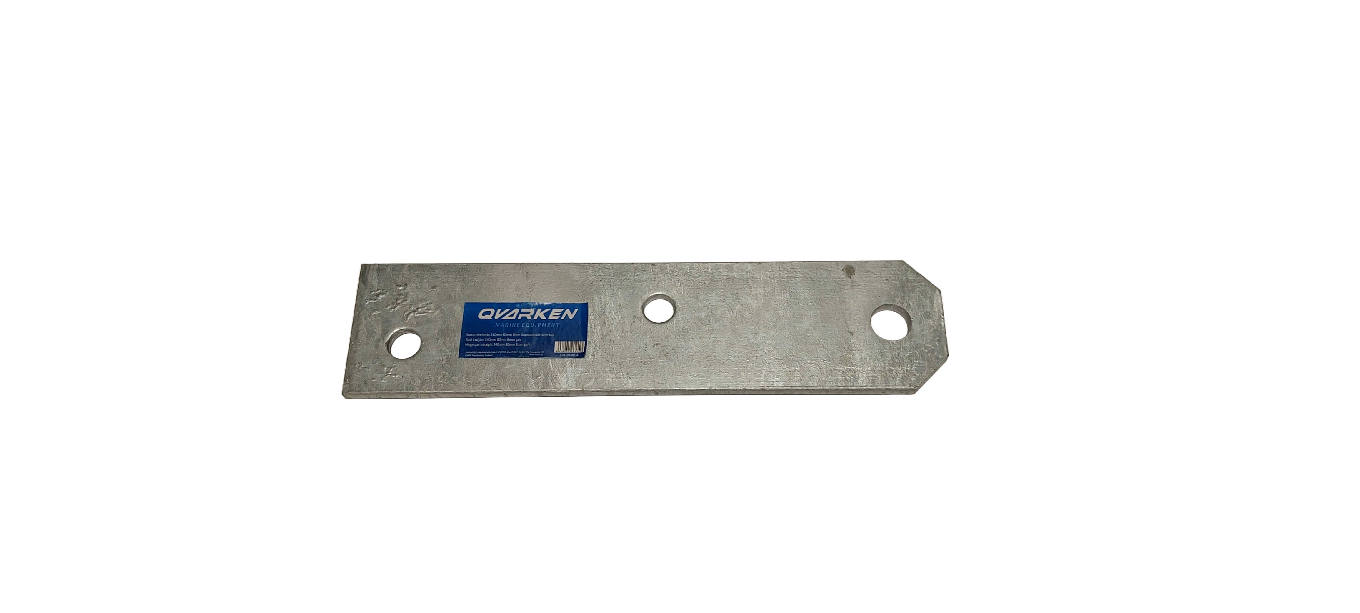 Qvarken Suora nivelteräs 340x80x8mm, Kuumasinkittyä terästä.