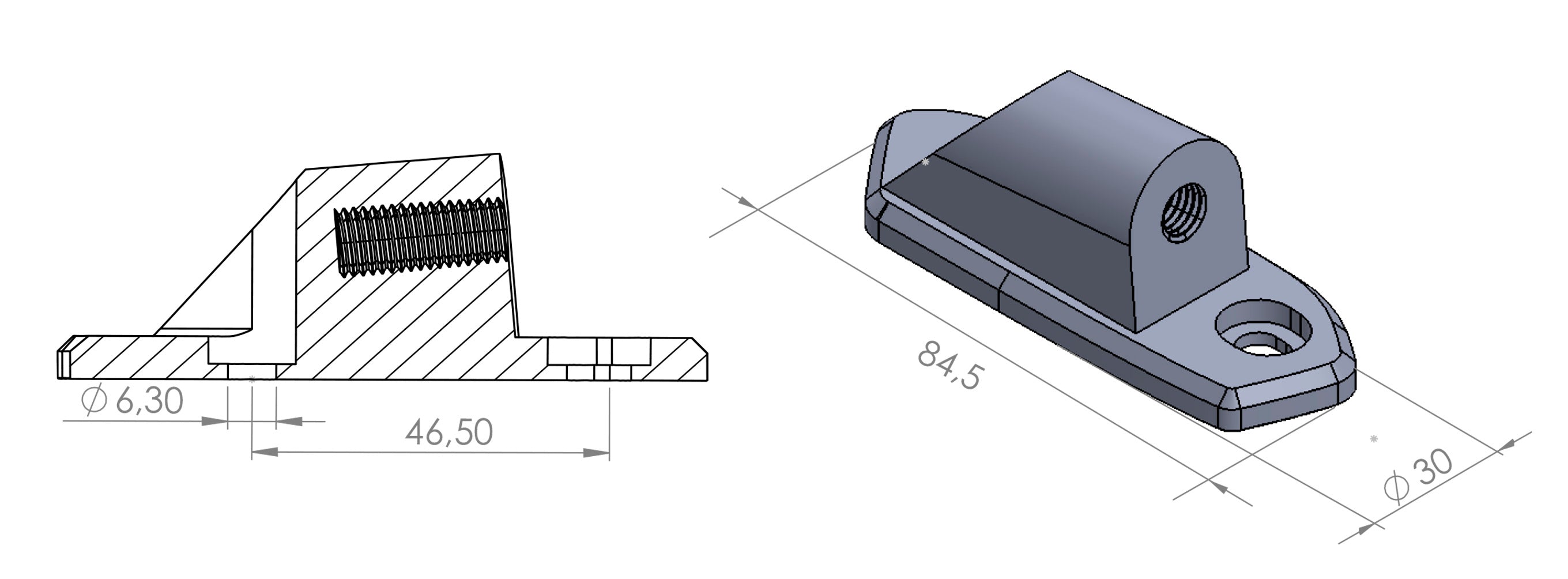Puig Adapter Left Side Hi-Tech I,Ii,Iii,F1,Gt C/N