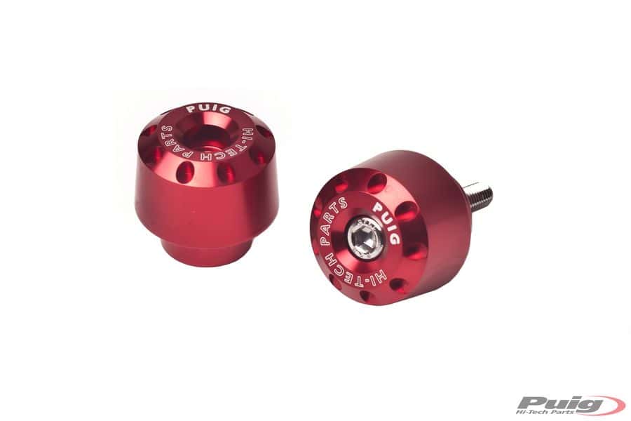 Puig Bar End Aluminum Short Bmw/Suzuki C/Red