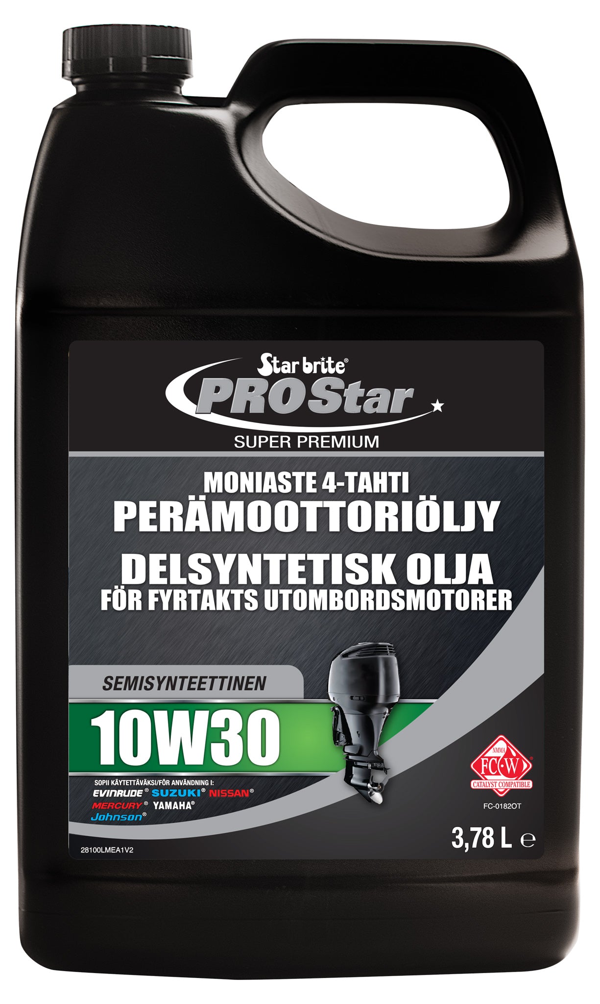 Star brite Moniaste 4-tahti 10W30 Perämoot.öljy synt. 3,78L