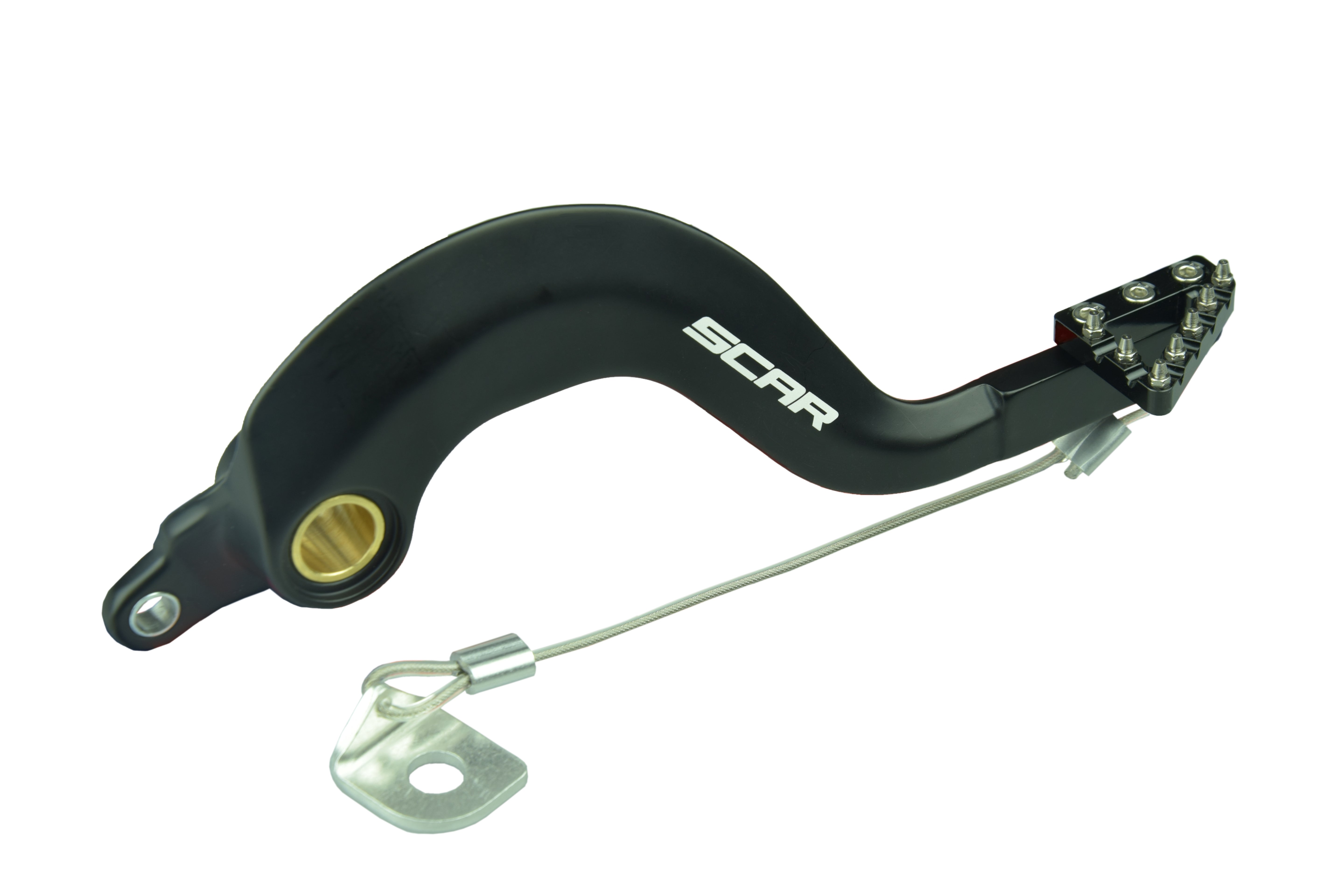 Scar Rear Brake Pedal - YZ125 YZ250 YZ125X YZ250X - Black color