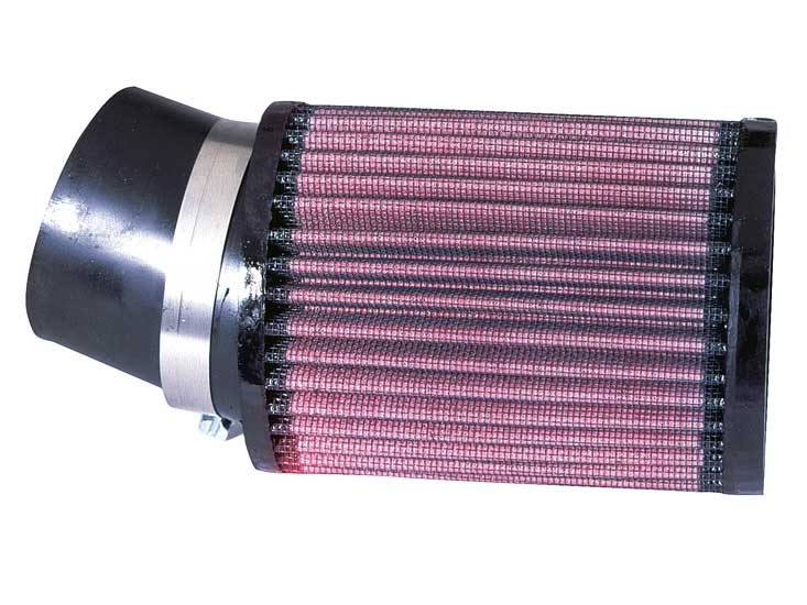 K&N Universal Clamp-On Air Filter 2-7/16"20 Deg Flg, 3-3/4"Od, 5"H
