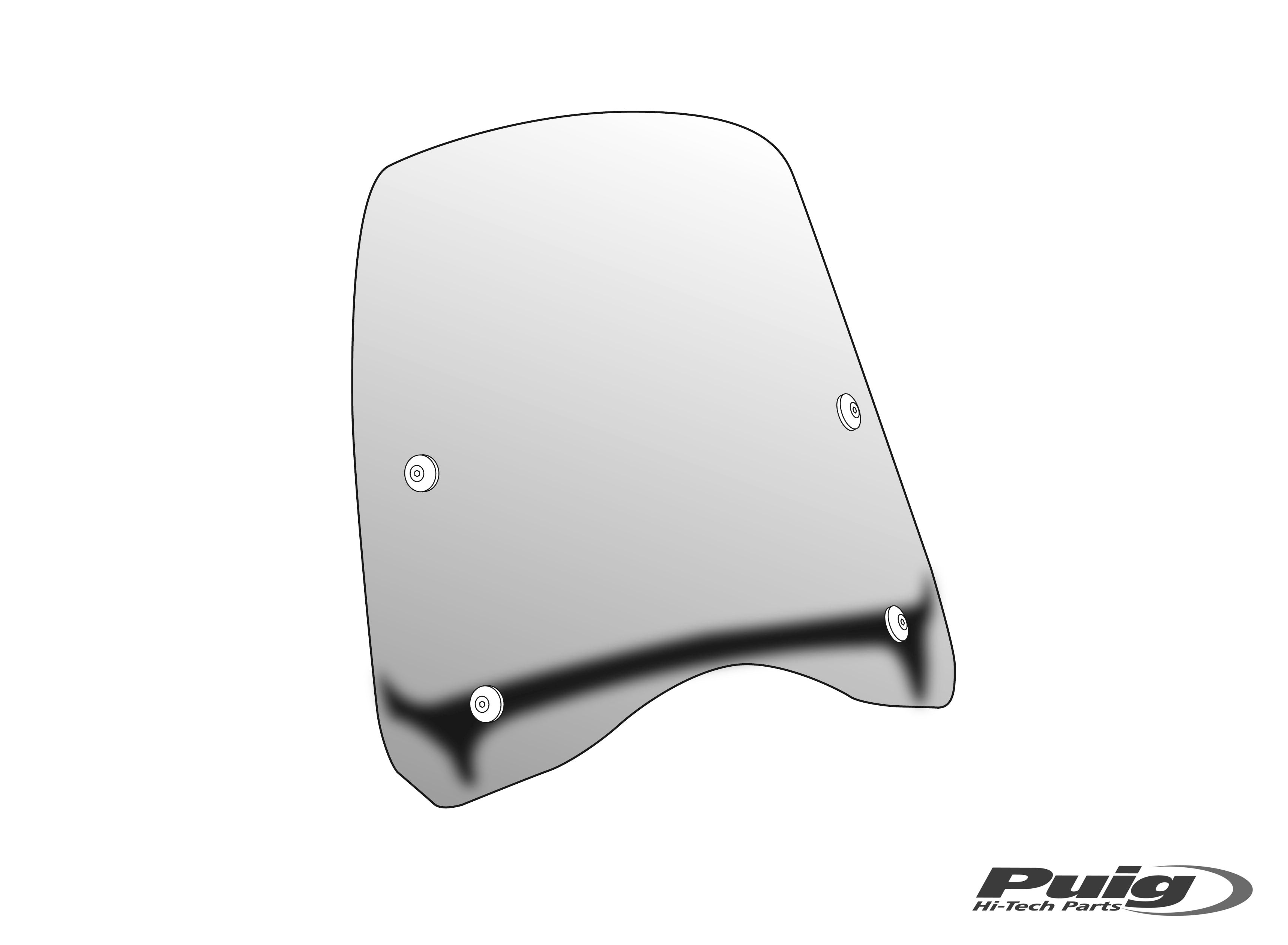 Puig Windshield Clear. Derbi Furax/Advent