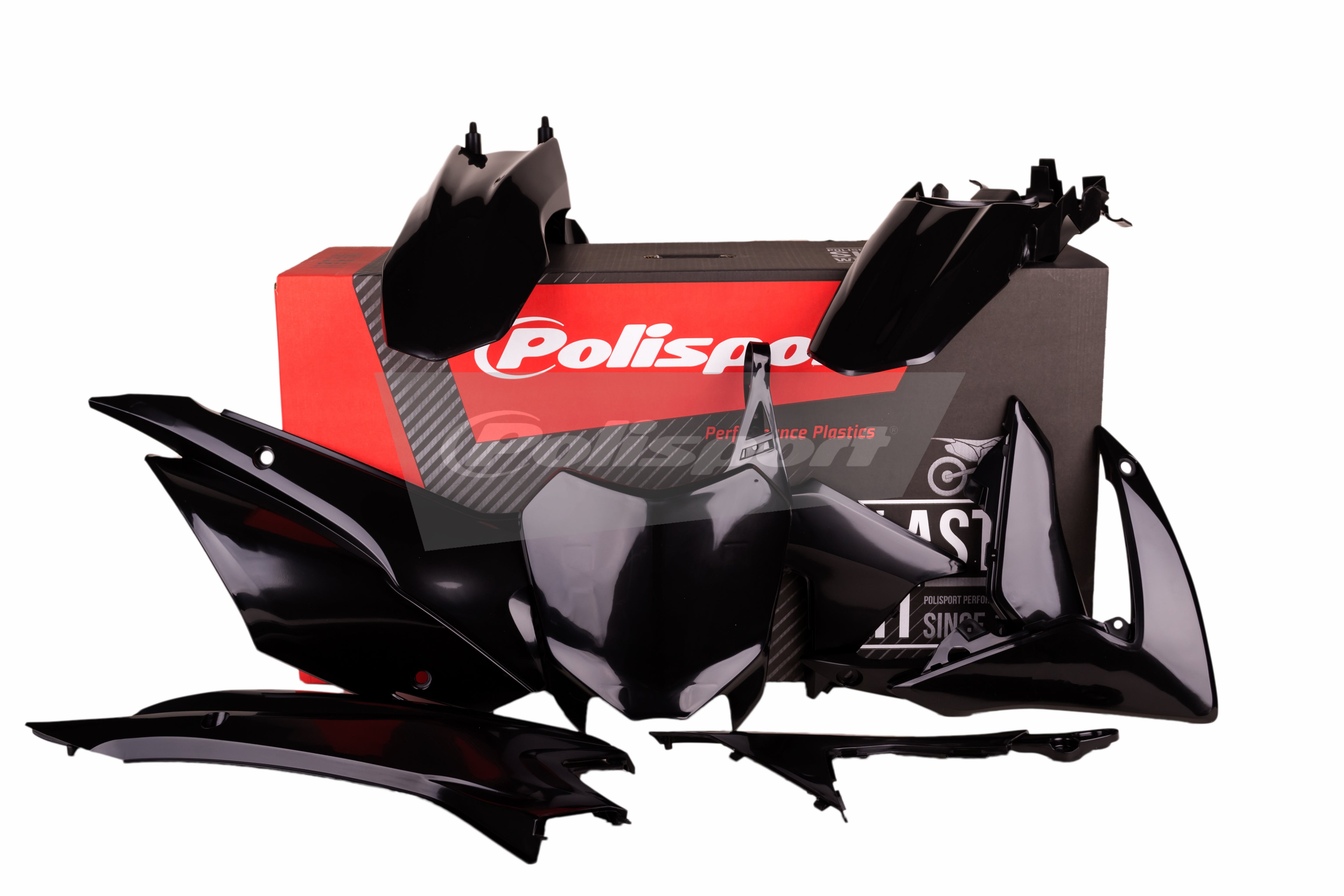 Polisport plastic kit CRF110F 13- MUSTA