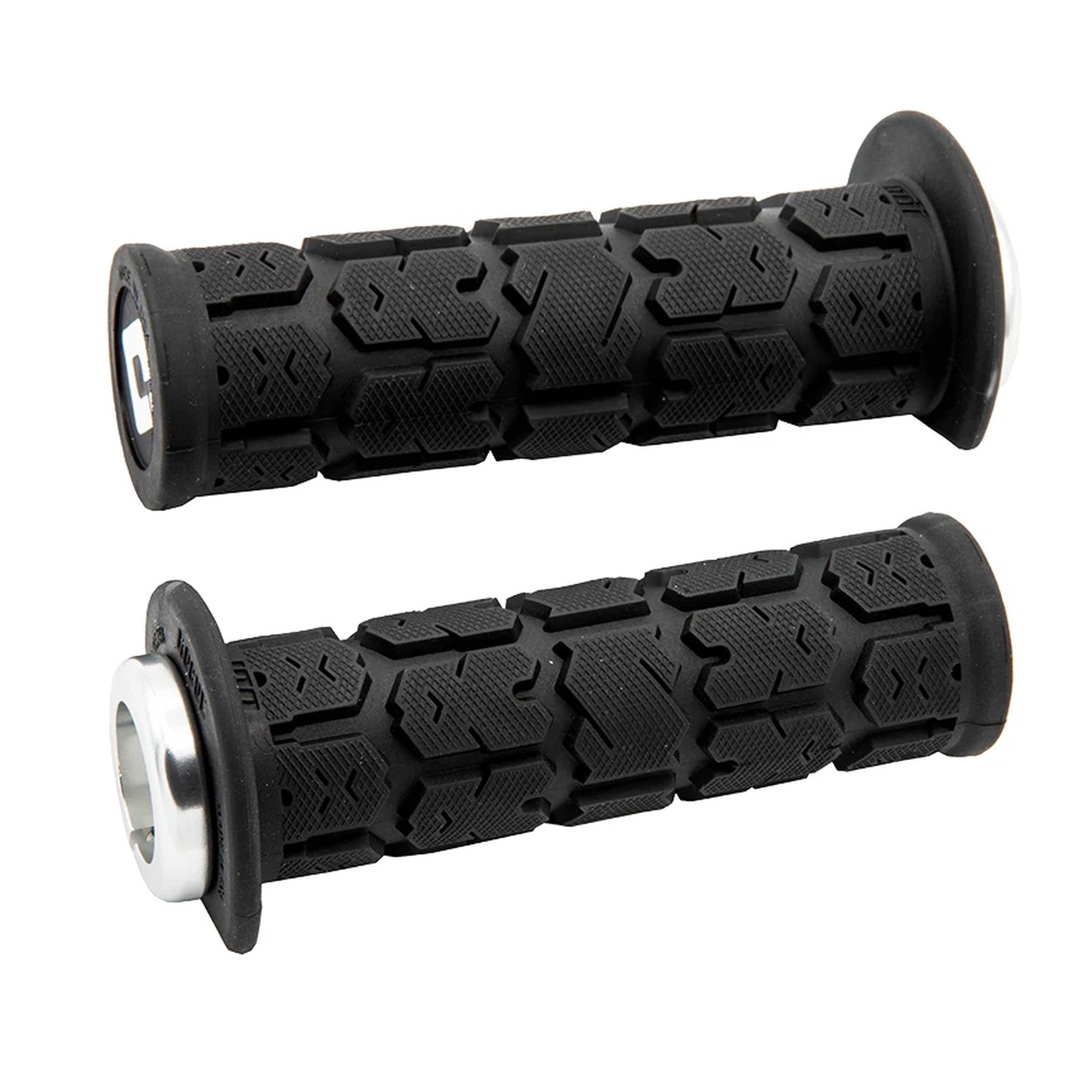 ODI (Single-Clamp) GRIPS ROGUE ATV/PWC - V2.1 L/O 125mm ¾ Flg Black w/Silver Cla
