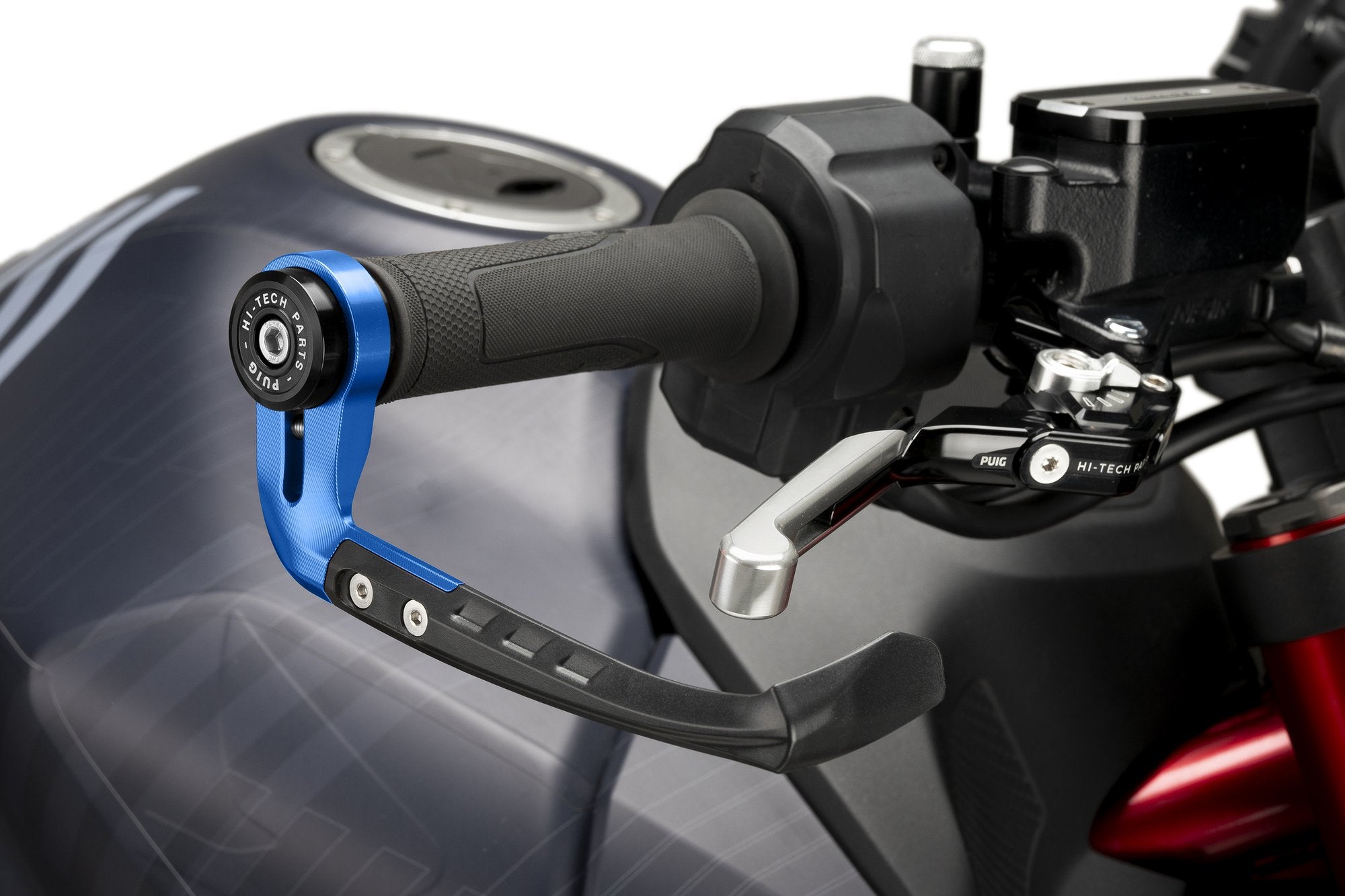 Puig Protector Brake Lever Raw C/Blue