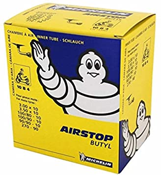 Michelin Scooter Tube 3.00-10, 3.50-10, 90/90-110/80-10, 10B4  VALVE 1202