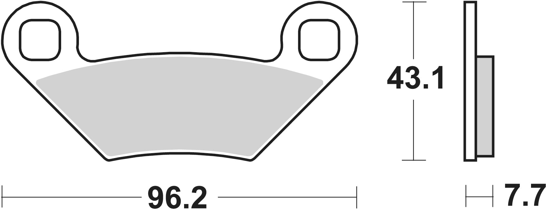 Sbs Jarrupalat Sintered Offroad