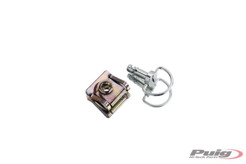 Puig Box 6 Fast Screws+Support C/Silver