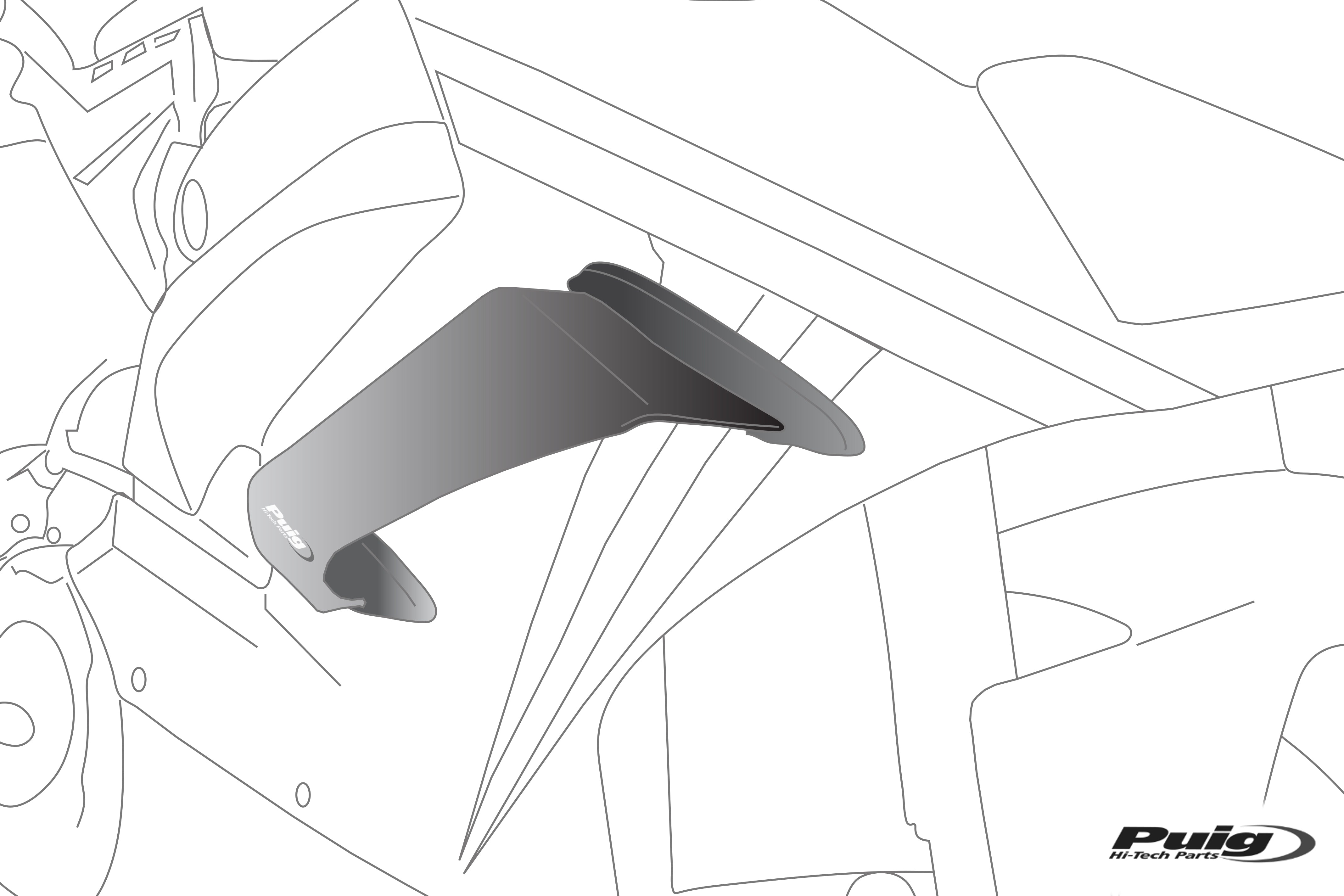 Puig Kit Of Wings Race For Kawasaki Zx-10R/Rr 20' C/Gre