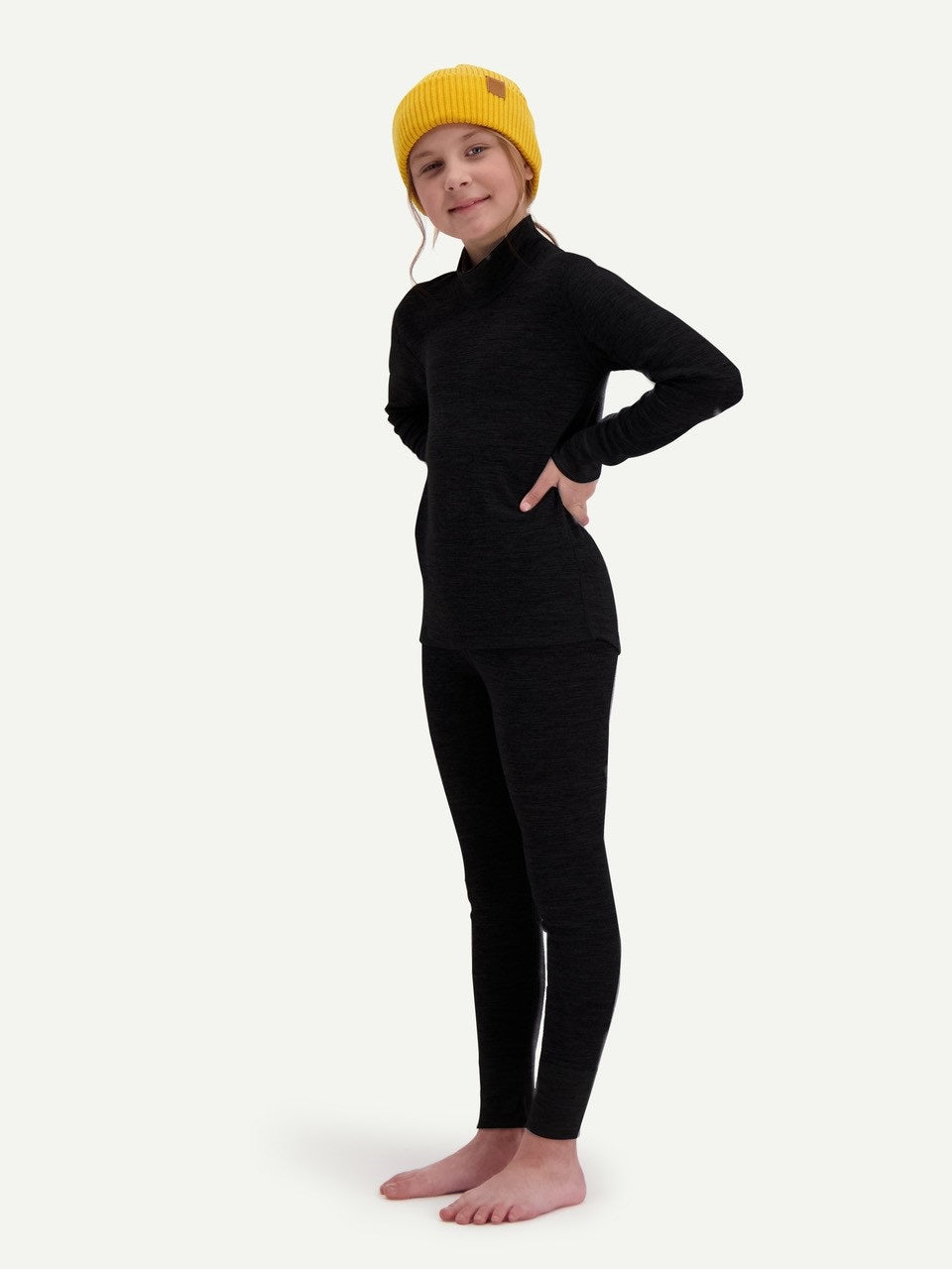 Svala Merino Extra Warm lasten kerrasto musta