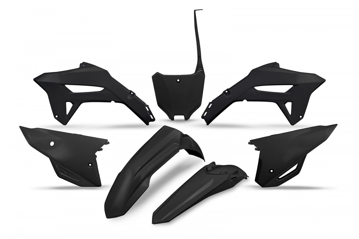 UFO Plastic kit 5-parts Black  CRF250R 25-. CRF450R 25-..