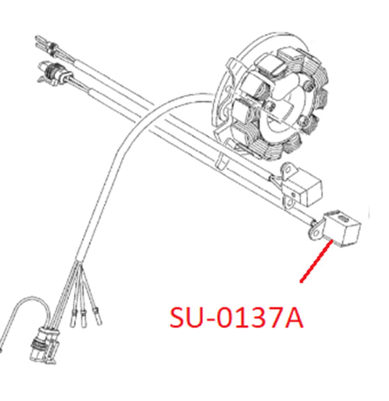 Sno-X Pick-up coil, staattori (taakseppäin) BRP380F/550F