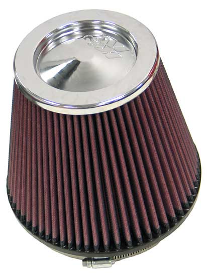 K&N Universal Clamp-On Air Filter 6"Flg, 7-1/2"B, 5"T, 6-1/2"H