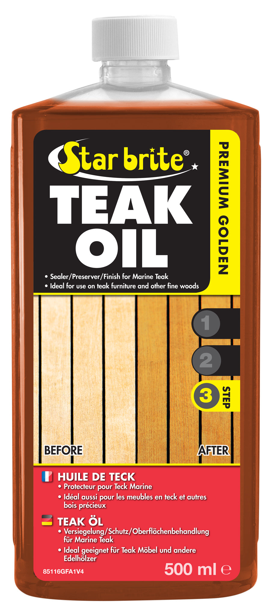 Star brite Premium Teak Oil Teak öljy uv-suoja 500ml