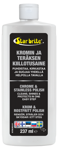 Star brite Kromin ja teräksen puhdistava kiilloke 250ml