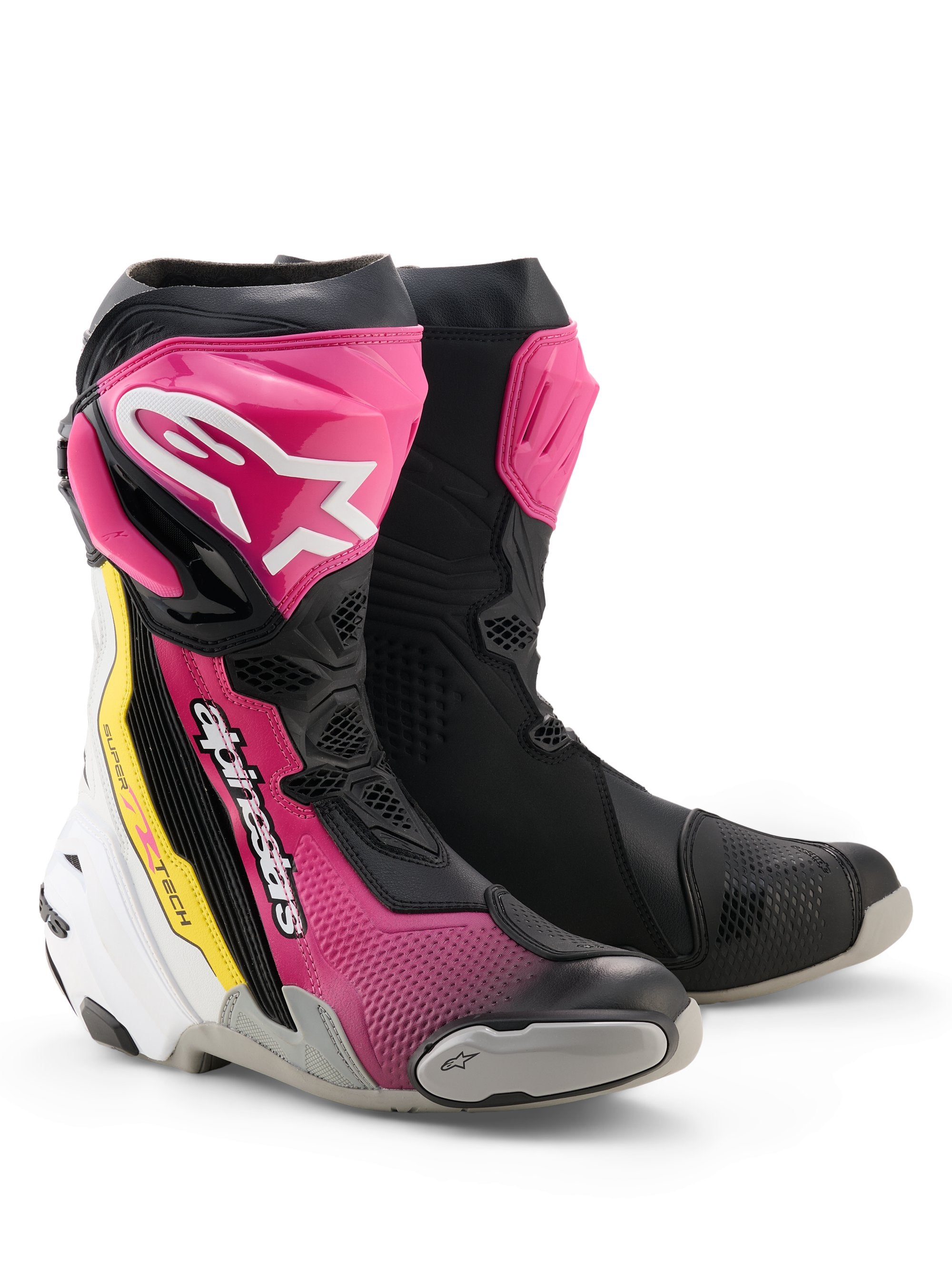 Ajosaapas Supertech R v2 Musta/Pinkki/Valkoinen/Keltainen