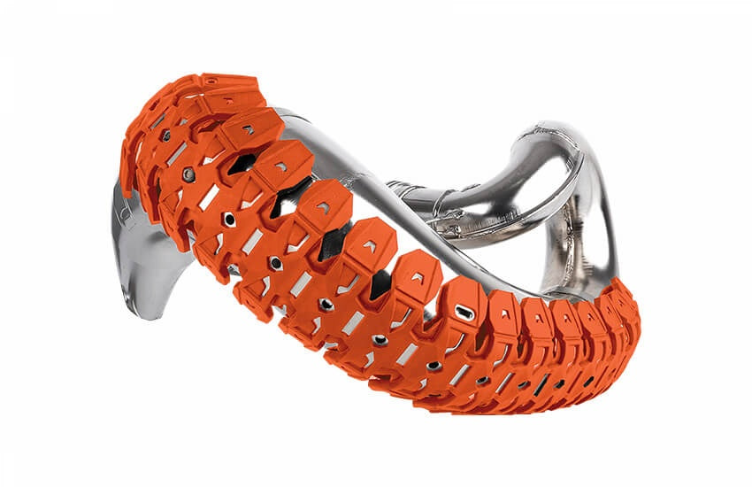 Polisport Armadillo pakoputken suoja 2T oranssi