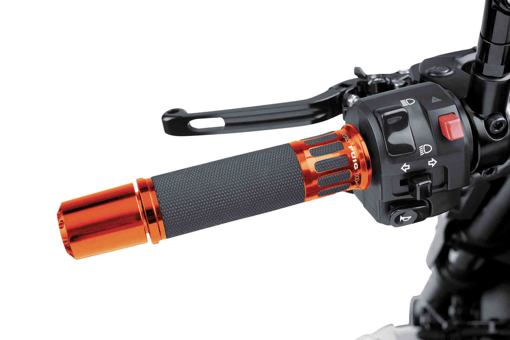 Puig Grips By Pair Puig Hi-Tech Racing Alu 123Mm C/Oran