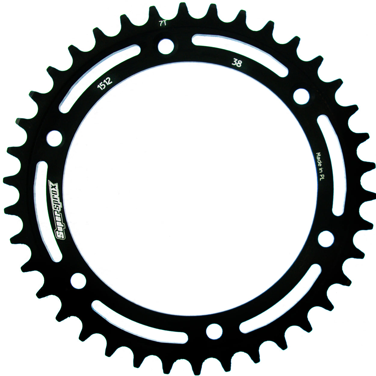 Supersprox Steel takaratas Beta/GasGas/Husqv. Musta 38