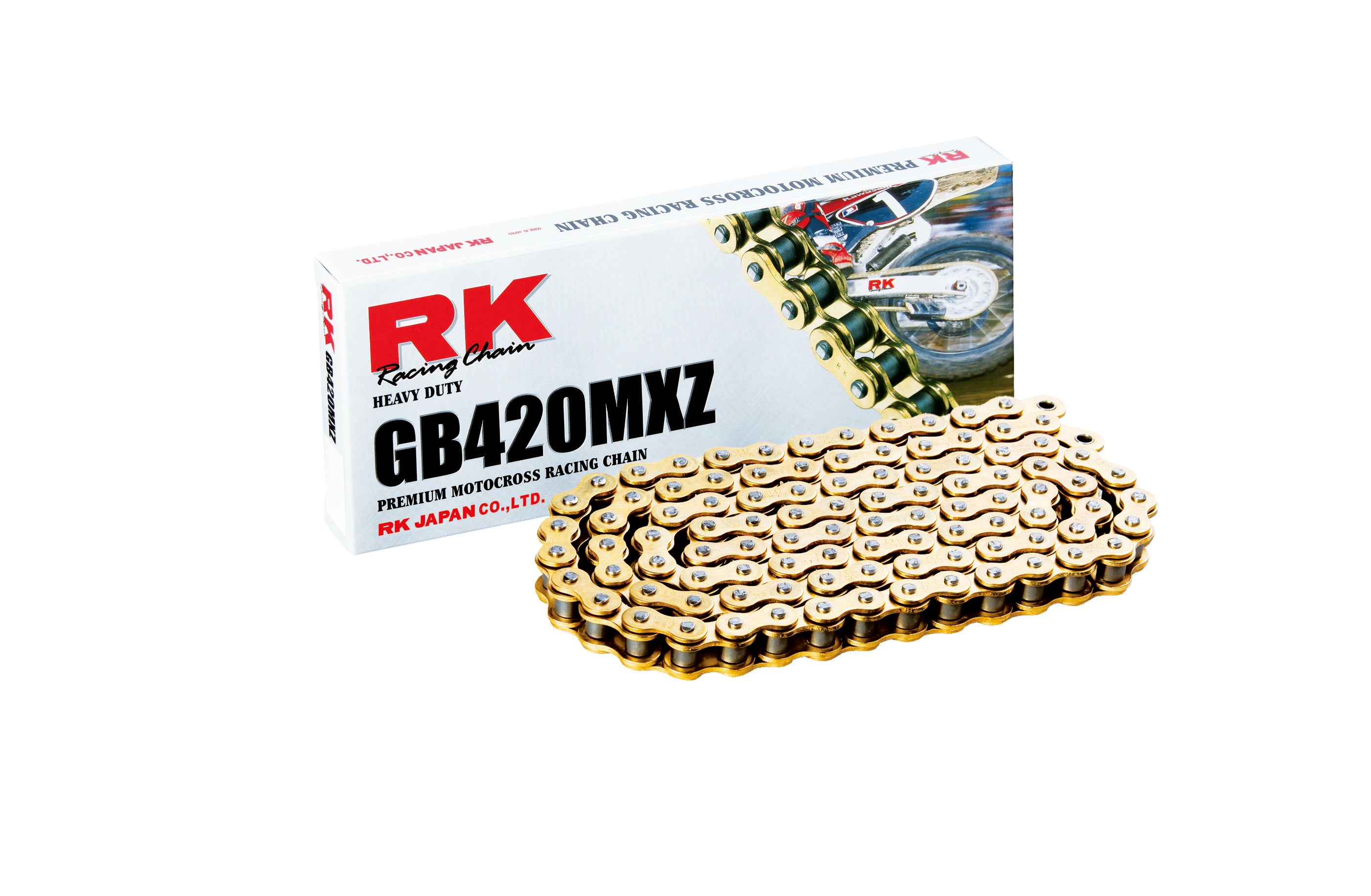 RK GB420MXZ Offroad ketju Kulta +CL (Jousil.)
