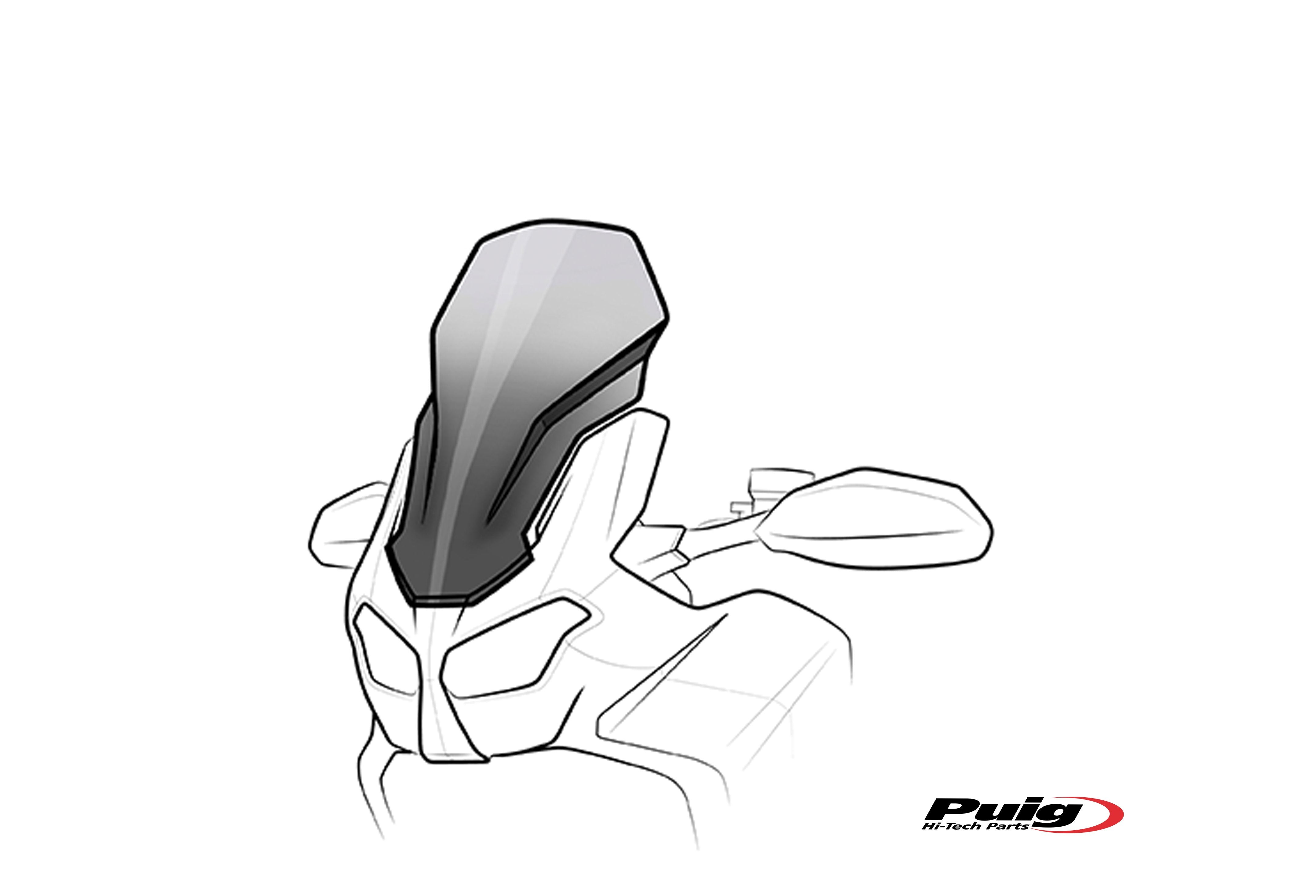 Puig Touring Screen Honda Nt1100 22' C/Celar