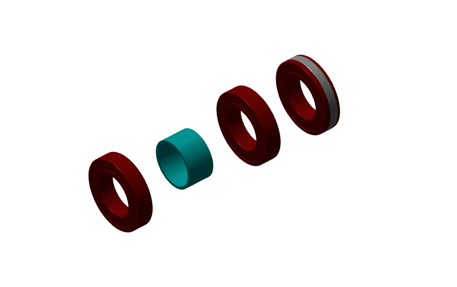 Camso UTV 4S1 Hub axle S-Kit 3 Bearings