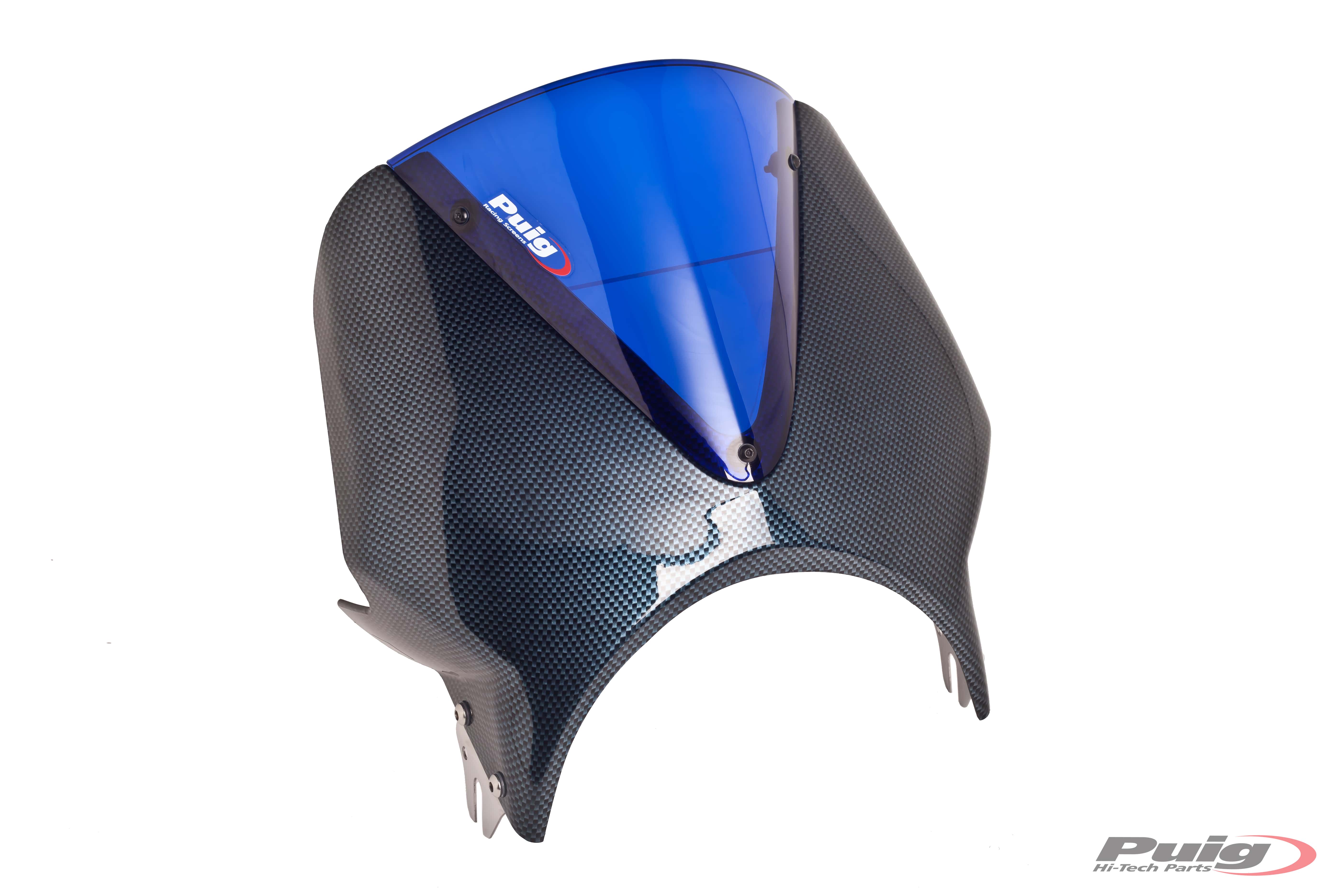 Puig Windscreen Vision Semif. C/Carbon Screen C/Blue