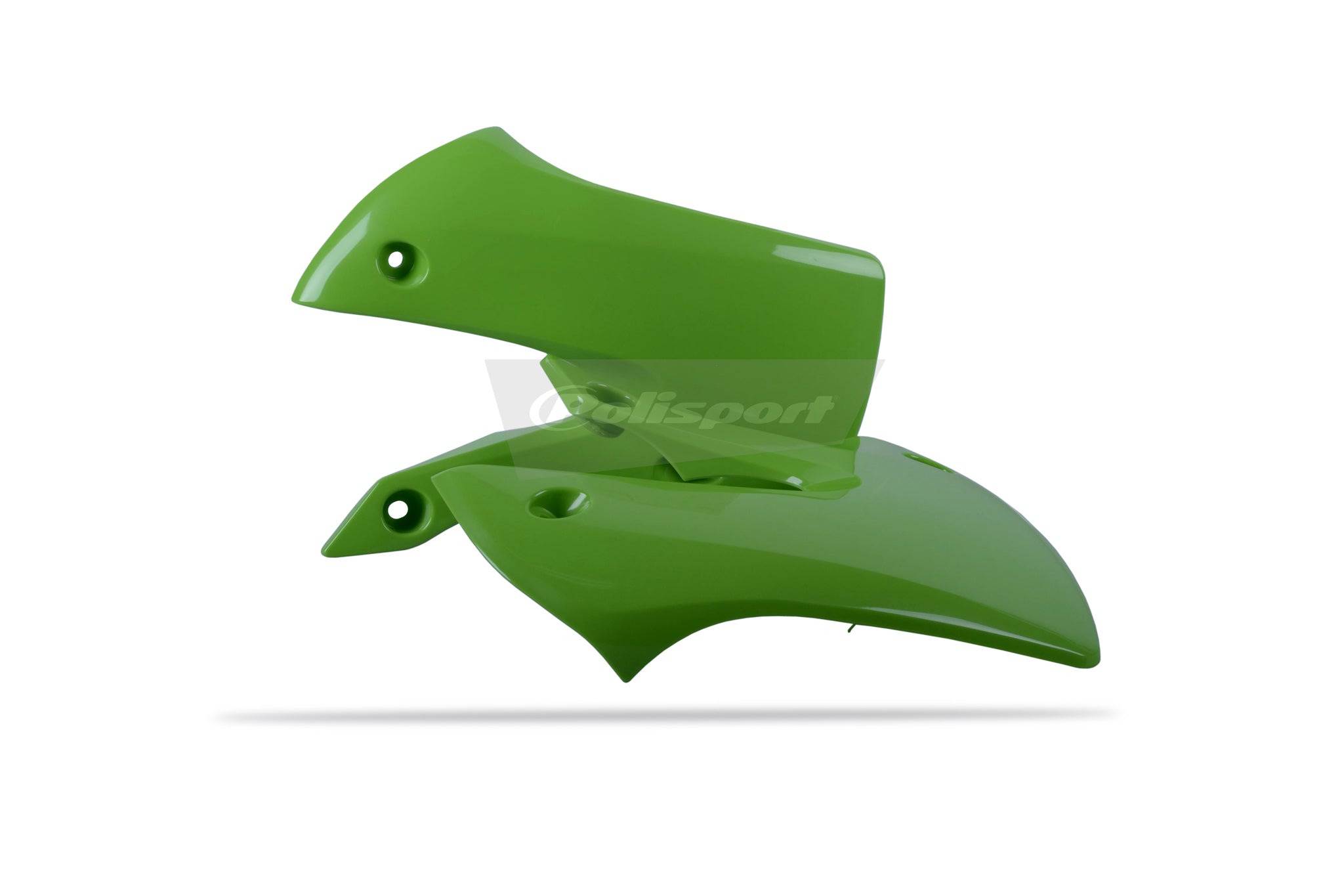 Polisport radiator scoops Kawasaki KX65(00-->)KLX110(02-09) OEM color green 05