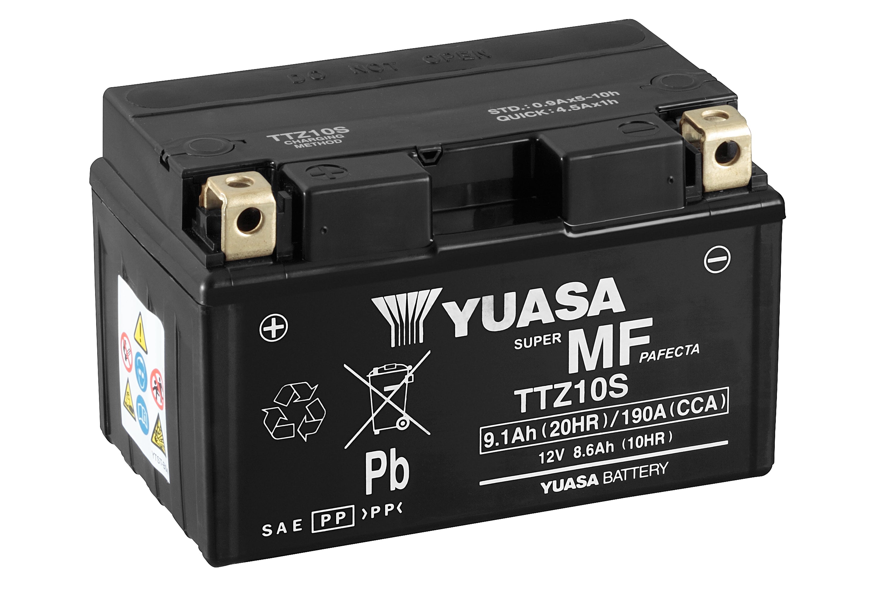 Yuasa akku,  TTZ10S(WC) hapotettu