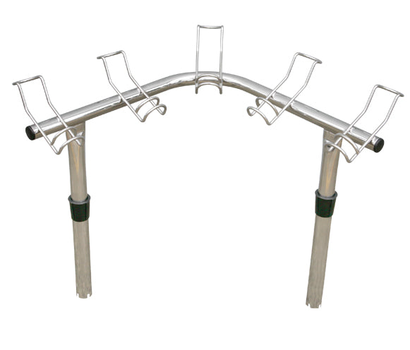 *OS ROD HOLDER 5 WAY CORNER RACK STAINLESS STEEL