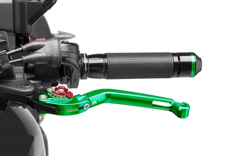Puig Foldable Clutch Lever 16'C/Green Selector C/Red