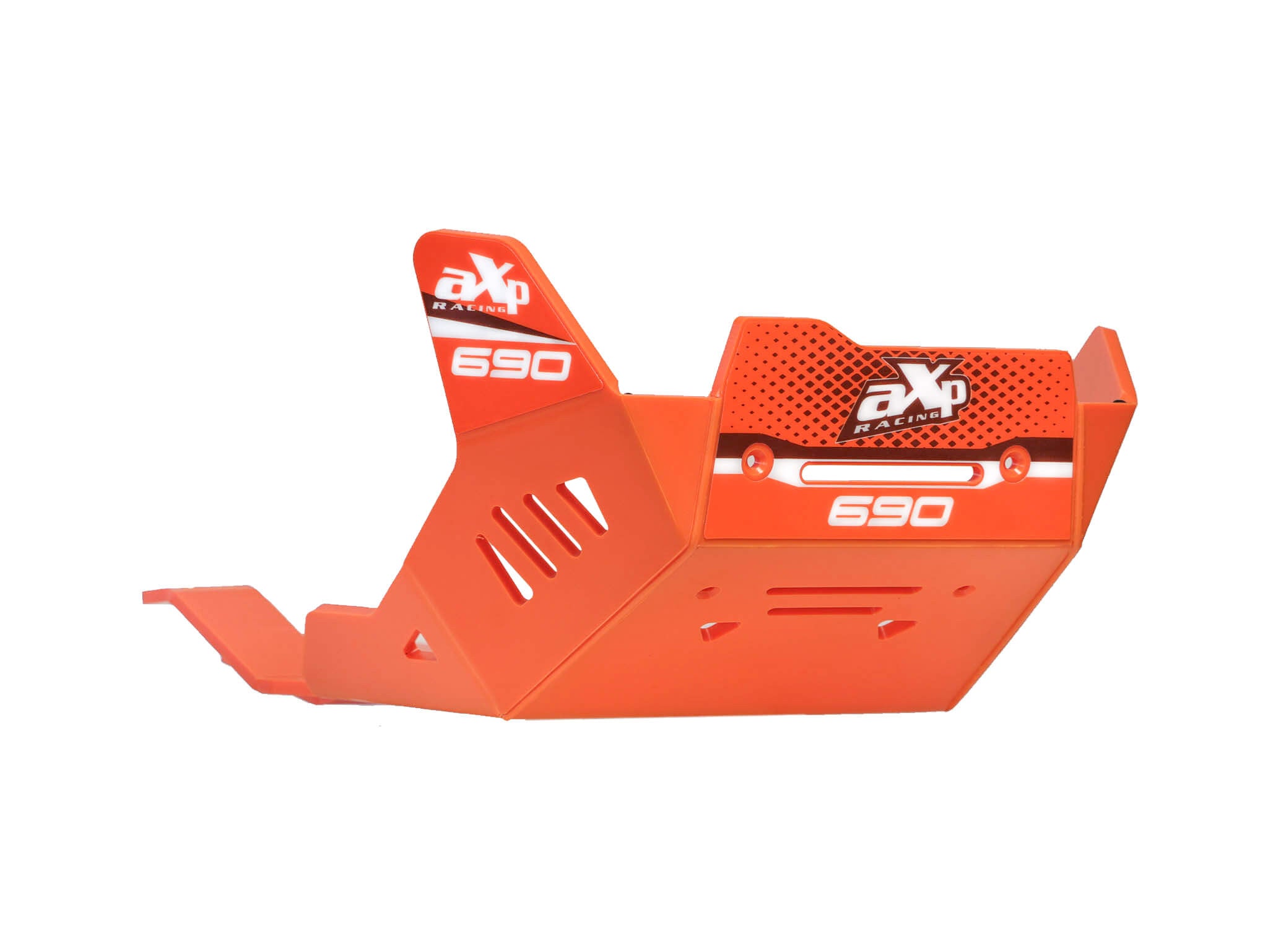 AXP Adventure Skid Plate HDPE 8mm Orange KTM 690 ENDURO R/SMC R 26-
