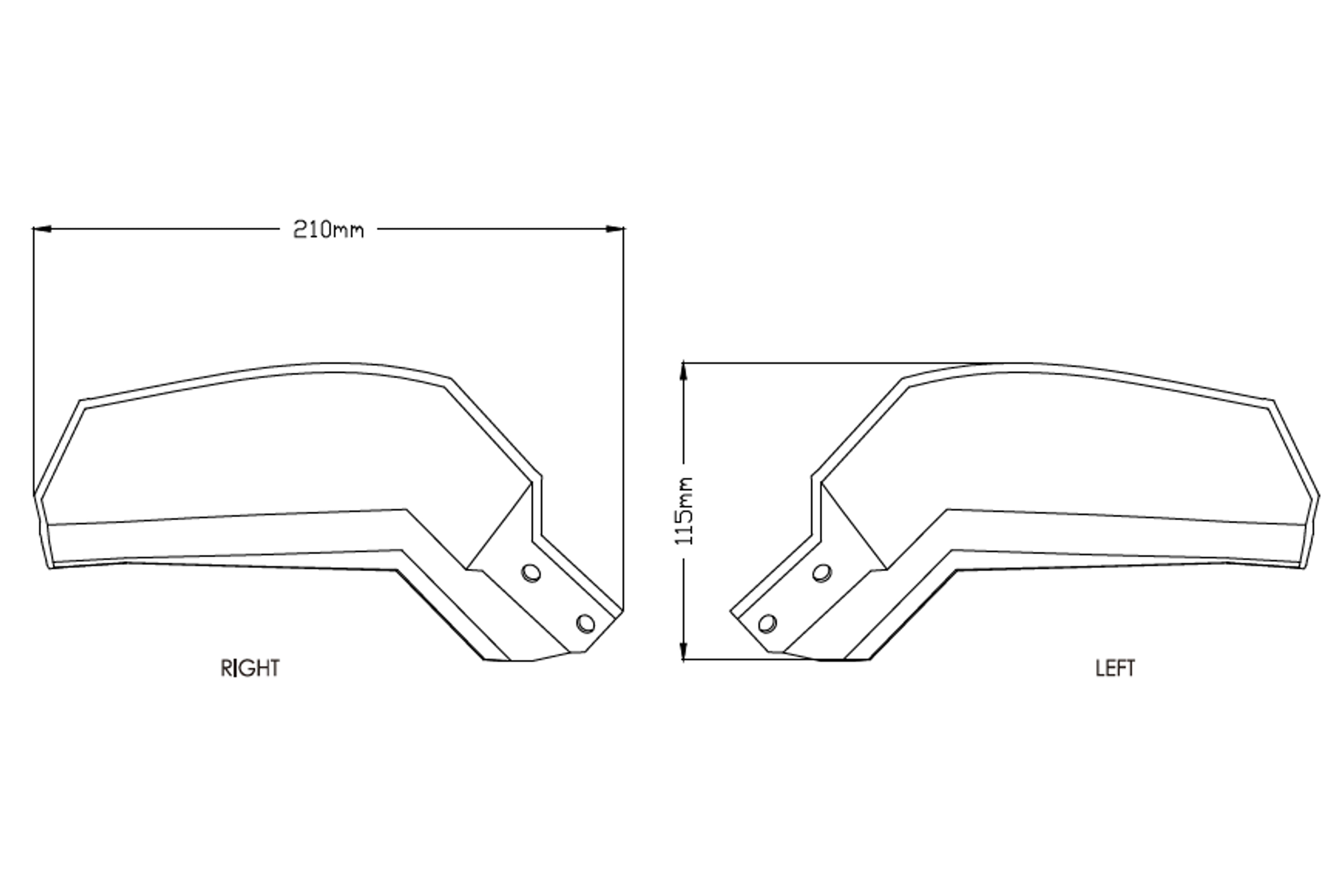Puig Hand Guards Yamaha Mt-09 Tracer 18'- C/Clear