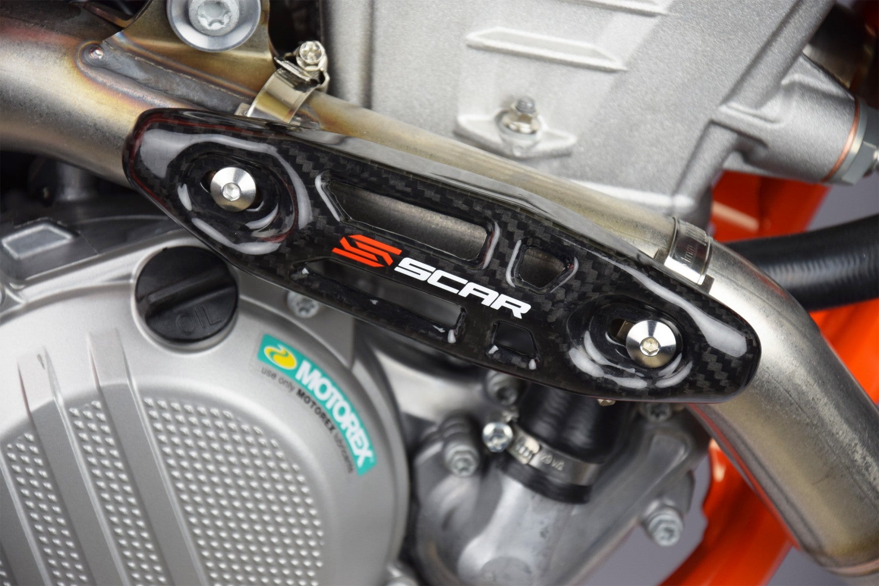 Scar Carbon Universal Exhaust Heat Protector For 4 stroke