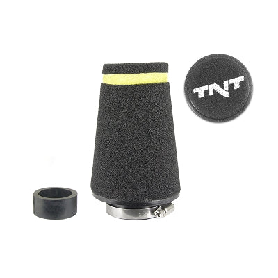 TNT Ilmasuodatin, Speed, Musta, Kiinitys Ø 28/35mm, Suora