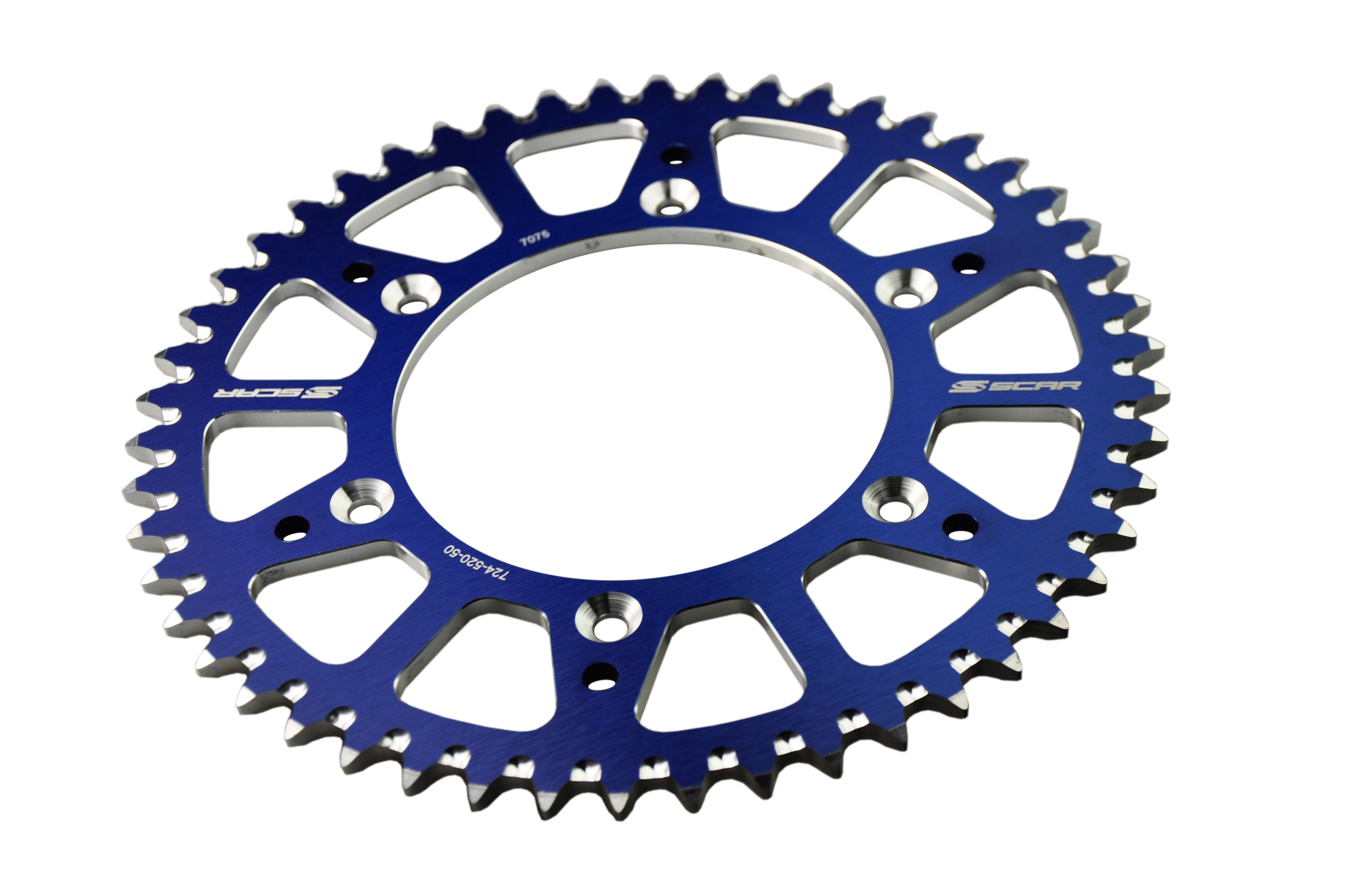Scar Alu Sprocket - KTM 65SX - 50 Teeth - Blue color