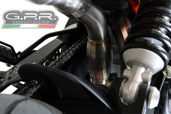 GPR Aprilia Dorsoduro 900 2017/20 e4 Decat pipe manifold Decatalizzatore