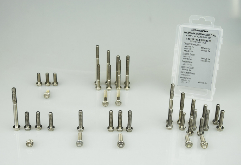 Scar Titanium Engine bolt kit 250EXC  300EXC TE250 TE300 - 48 bolts
